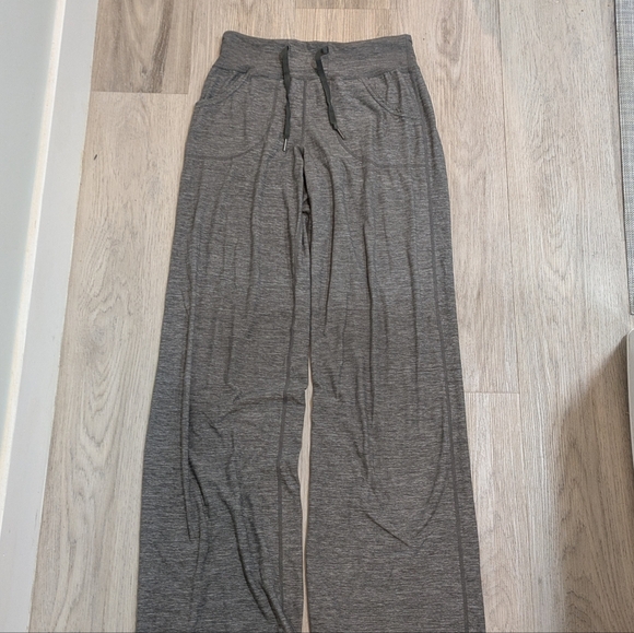 lululemon athletica Pants - Lululemon Grey Wide Leg Lounge Pants – Size 2